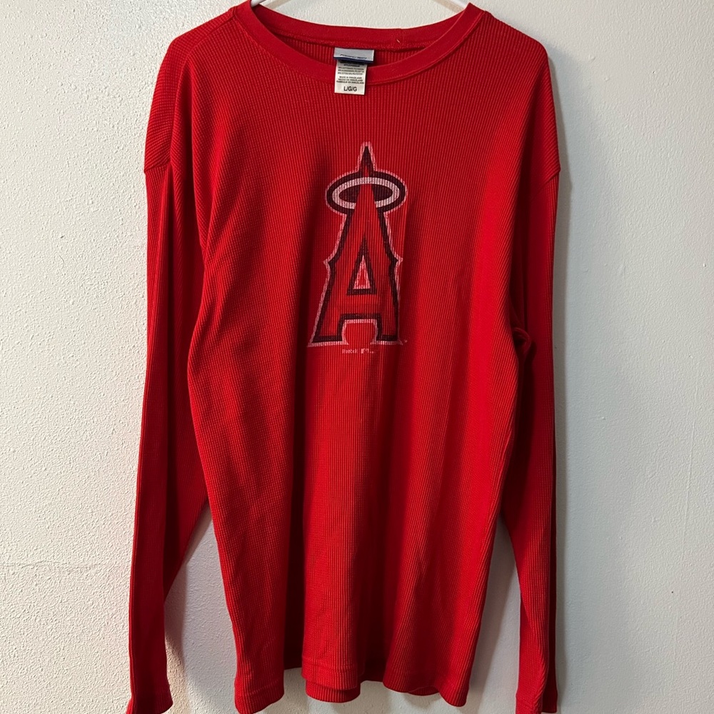 Reebok Large Red Thermal Angels Baseball MLB